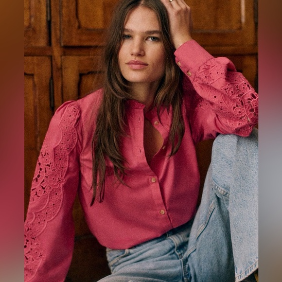 ❗️Sold❗️NWT - Sezane Zoelie shirt size EU 36 or US 4 - Picture 4 of 8